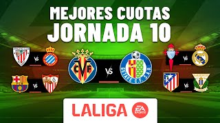 APUESTAS JORNADA 10 de La Liga española ⚽️ Las mejores cuotas 🔥 [upl. by Kihtrak]