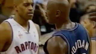 Michael Jordan Age 38 shuts down Vince Carter  0 pts in 2nd half [upl. by Idelson66]