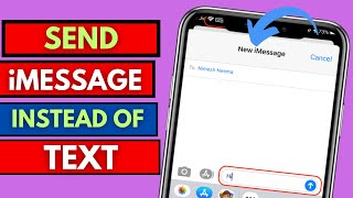 How To Send iMessages instead of Text Messages  ios 17 [upl. by Fong798]