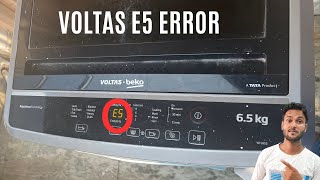 Voltas washing machine e5 error code [upl. by Morville]