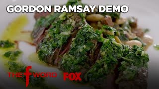 Gordon’s Skirt Steak With Chimichurri Sauce Recipe Extended Version  Season 1 Ep 8  THE F WORD [upl. by Odrick]