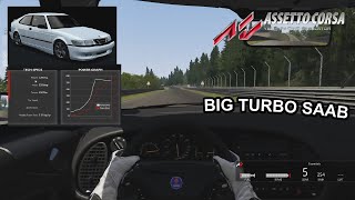 539HP SAAB 93 Aero Viggen Assetto Corsa Mod [upl. by Imotih]