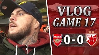 ARSENAL v RED STAR BELGRADE  I NEARLY FELL ASLEEP WATCHING THAT RUBBISH  MATCHDAY VLOG [upl. by Politi]