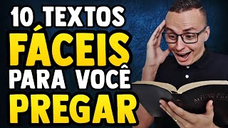 10 TEXTOS BÍBLICOS FÁCEIS PARA PREGAR E COMO PREGAR CADA UM DELES  Thalles Villas [upl. by Davies]