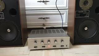 HH Scott 176 1976 USA  Monacor SA500 Solid State Stereo Amplifier 1969 Japan [upl. by Allemap]