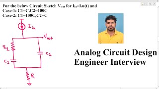 Analog Circuit Design Engineer Interview Plot Vout of RC circuit with Current input [upl. by Innis]