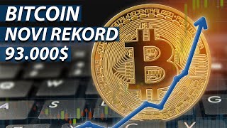 BITCOINOV NOVI REKORD PREKO 93000 [upl. by Vinita]