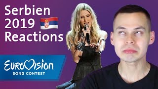 Nevena Božović  quotKrunaquot  Serbien  Reactions  Eurovision Song Contest [upl. by Ozneral]