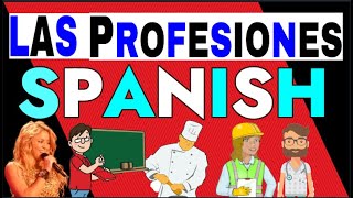 LAS PROFESIONES TOP 30 PROFESSIONS IN SPANISH Expand Your SPANISH VOCABULARY W VISUALS amp AUDIO [upl. by Wilone867]