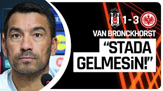 Giovanni van Bronckhorst Maç Sonu Basın Toplantısı  Beşiktaş 13 E Frankfurt [upl. by Nehemiah327]