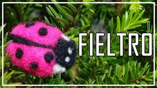 Tutorial Chinita  Mariquita VELLÓN FIELTRO SECO AGUJADO Paso a Paso LANA TERAPIA Felt Filz LW [upl. by Gibun]