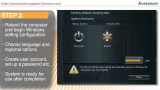 how to use the one key system recovery tool from lenovo [upl. by Yelroc722]