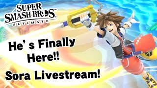 SORAS FINALLY HERE  Super Smash Bros Ultimate Sora Livestream [upl. by Artined]