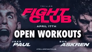 Archive of the Triller Fight Club Paul vs Askren Open Workouts Live Stream [upl. by Trahurn696]