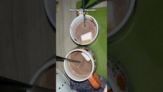 Making hot chocolate🧸🍫 hotchocolaterecipe cooking 2024 shorts fyp youtube makethisgoviral [upl. by Paik]