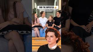 FIND THE IMPOSTER 🔍🤔😱  Timothée Chalamet [upl. by Frannie]