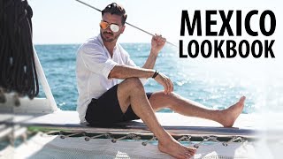 4 EASY OUTFITS FOR MEN  Mens Vacation Outfit Inspiration  Alex Costa in Mexico [upl. by Leakcim]