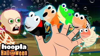 Shark Finger Family  Spooky Song For Kids  Hoopla Halloween [upl. by Isherwood]