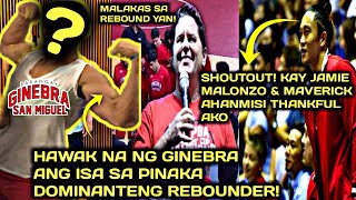 GINEBRA JACKPOT SA HAWAK NILANG ISA SA PINAKA DOMINANTENG REBOUNDER  JJ NAGPASALAMAT KAY MALONZO amp [upl. by Odlo]