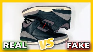 Jordan 3 x A Ma Maniere  Original vs Fake ¿Cuales son las diferencias [upl. by Fritz]