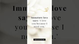 Immature Love vs Mature Love ❤️🩵 [upl. by Thorlay696]