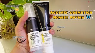 Accufix Cosmetics FACEWASH amp CREAM Review  Skincare Products foryou skincare review [upl. by Leizahaj]