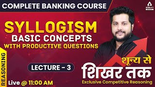 Complete Banking Course Lecture 3  Reasoning  Syllogism Basic Concept With Questions [upl. by Fitzpatrick132]