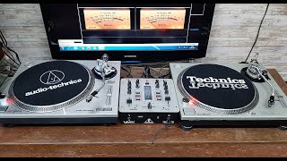 Technics SL1200MKII  AudioTechnica ATLP120 usb características similitudes y diferencias [upl. by Marylinda]