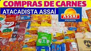 COMPRAS DE CARNES NO ATACADISTA ASSAÍ E MERCADO EXTRA PARA FAMILIA DE 5 PESSOAS [upl. by Matuag]