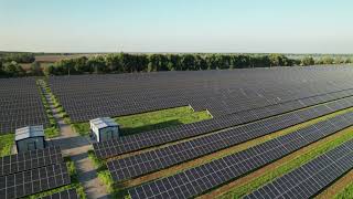 aerial view of solar farm on the green field at su 2022 01 18 23 34 47 utc [upl. by Zea]