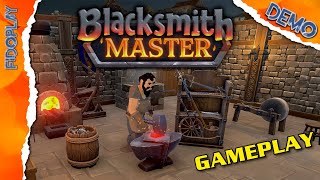 BLACKSMITH MASTER demo  Construyo y gestiono una herreria medieval Gameplay Español [upl. by Retsim355]