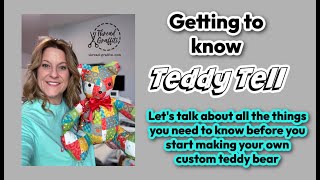 Meet Teddy Tell Making custom handmade bears  Part 1  by Gina Tell  Beginner Friendly [upl. by Eneles497]