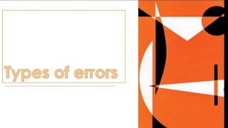 Types of errors in laboratory [upl. by Benni]