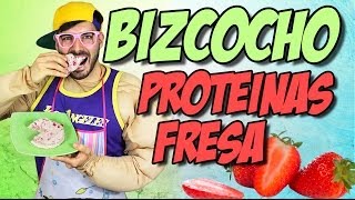 Bizcocho de proteínas sabor fresa  Recetas Fitness [upl. by Odla]