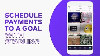 How to schedule payments to a Goal  Steps by Starling [upl. by Balcer]