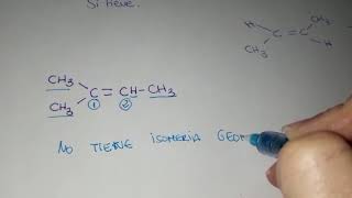 ISOMERÍA ¿ CÓMO SABER SI UN COMPUESTO TIENE ISOMERÍA GEOMÉTRICA [upl. by Ariamo984]