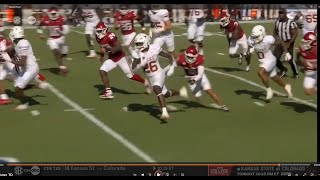 Quintrevion Wisner 43 yd Touchdown  Texas vs Oklahoma [upl. by Immat]