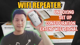 WIFI REPEATER UNBOXING  SET UP  CONFIGURATION [upl. by Atiker]