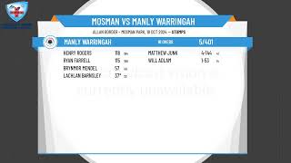 Mosman v Manly Warringah [upl. by Fellner]