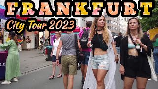 Frankfurt Germany 🇩🇪 Frankfurt city tour 4K  2023 [upl. by Ahsekahs272]