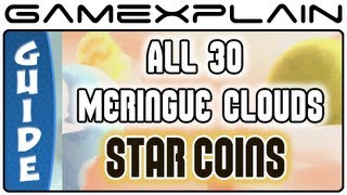 New Super Mario Bros U  All Meringue Clouds Star Coins 30 amp Secret Exits Guide amp Walkthrough [upl. by Occir]