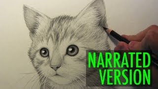 How to Draw a Kitten Narrated Step by Step [upl. by Ainirtak]