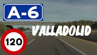 A6 Valladolid  Autovía del Noroeste  Tramo Villardefrades  Vega de V  A6 Highway  Spain [upl. by Chessy]