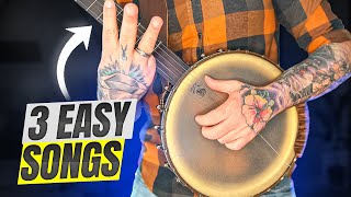 3 Easy Clawhammer Banjo Songs to Master the Basics [upl. by Stiegler763]