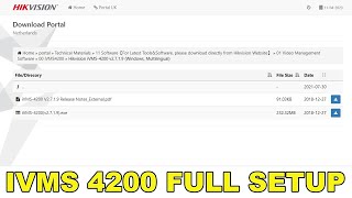 hikvision ivms full setup in hindi  ivms4200 client software setup  ivms 4200 tutorial [upl. by Nylarahs]