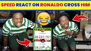 😱IShowSpeed React On Ronaldo Cross Him।UR Cristiano channel Cristiano Ronaldo YOUTUBE CHAANEL VIDEO [upl. by Shaffer364]