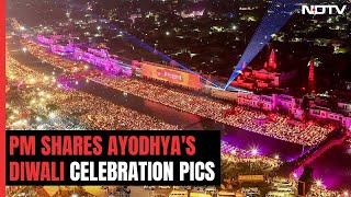 Watch Ayodhya Shines On Diwali PM Says quotAmazing Unforgettablequot [upl. by Plato259]