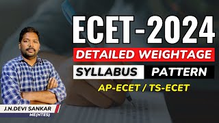 quotECET 2024 Exam Prep Comprehensive Overview of Syllabus Exam Pattern amp Detailed Weightage 🚀🏆quot [upl. by Sherman591]