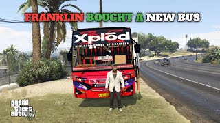 GTA 5 FRANKLIN BOUGHT A NEW BUS MALAYALAM [upl. by Dottie]