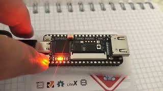 buttoncontrolled LED shift register project on my Tang Nano 20K fpga Board [upl. by Lawan852]